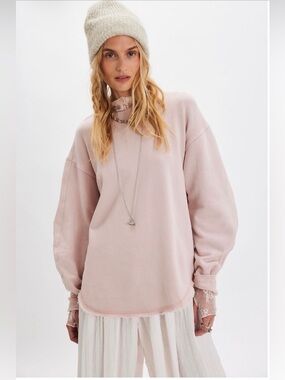 Life Clothing Co. “Bobby Pullover” Women's Pale Pink Cozy Sweatshirt Top